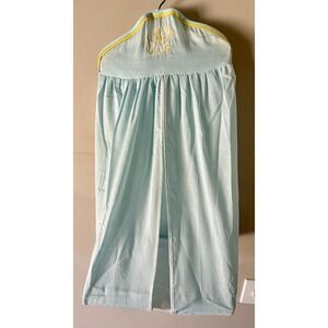 VTG Hanging Baby Nursery Diaper Stacker Holder 25" Baby Blue Puppy Cottage Chic